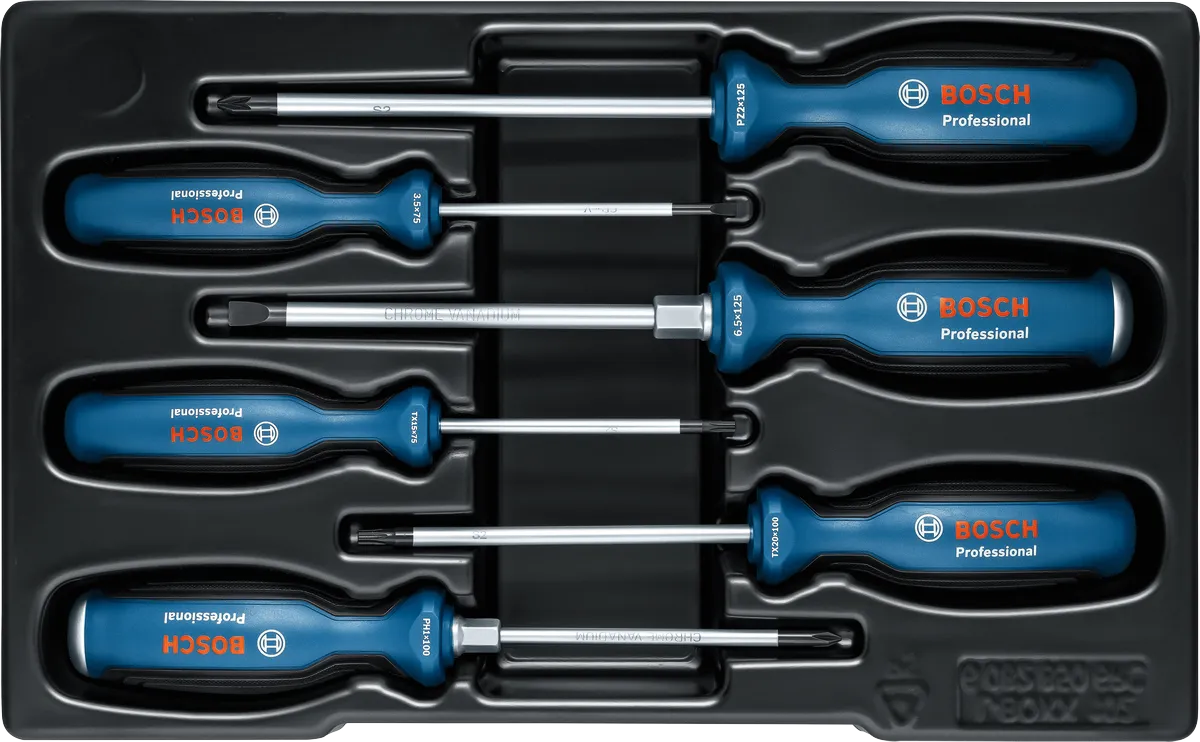 Bosch PRO 6-Piece SL/PH/PZ/TX Screwdriver Set