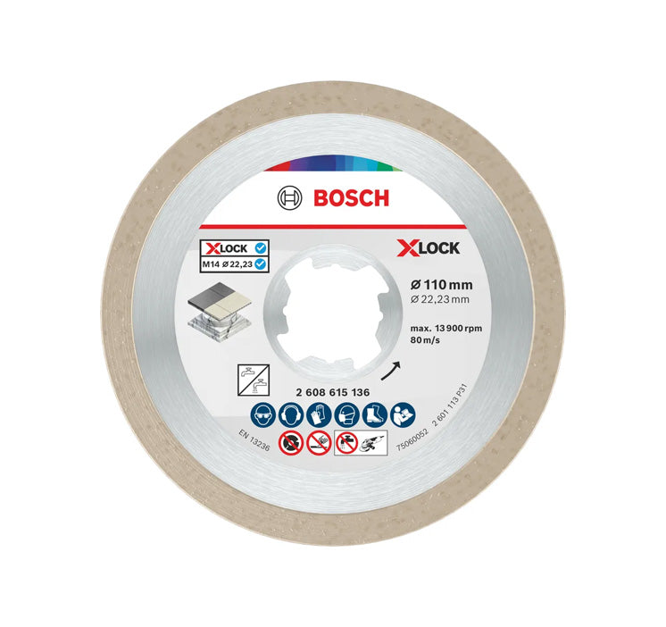 Bosch keramische 110 mm X-Lock doorslijpschijf