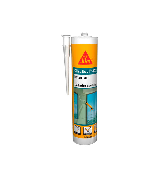 SikaSeal-178 Mastic acrylique blanc d'intérieur, cartouche de 300 ml