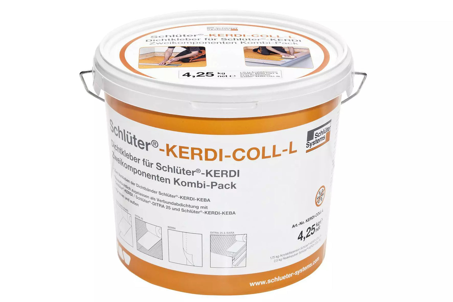 Adhésif bi-composant étanche 4,25kg Schlüter-KERDI-COLL