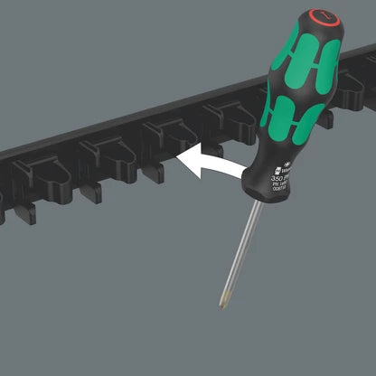 Magnetische lat voor maximaal 11 Kraftform-schroevendraaiers Wera 9611