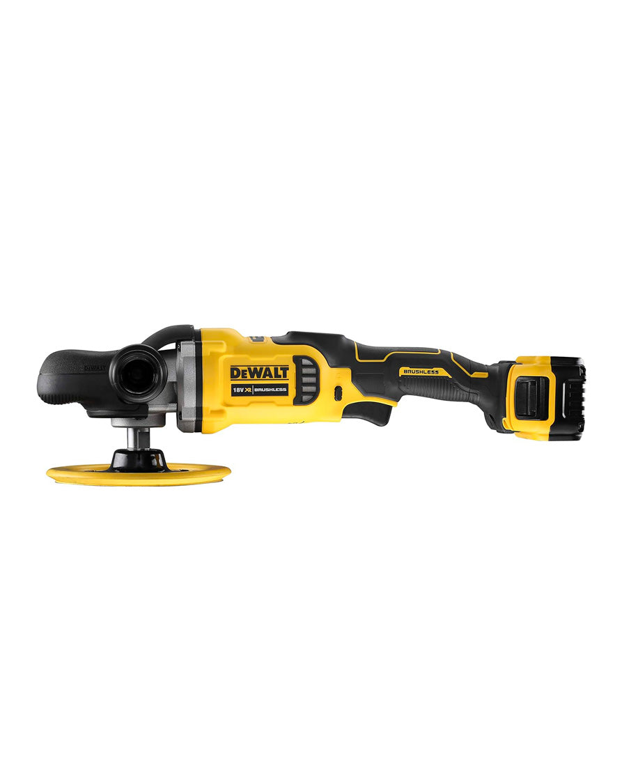 18V Max 180mm polisher with 2 5Ah batteries Dewalt DCM849P2